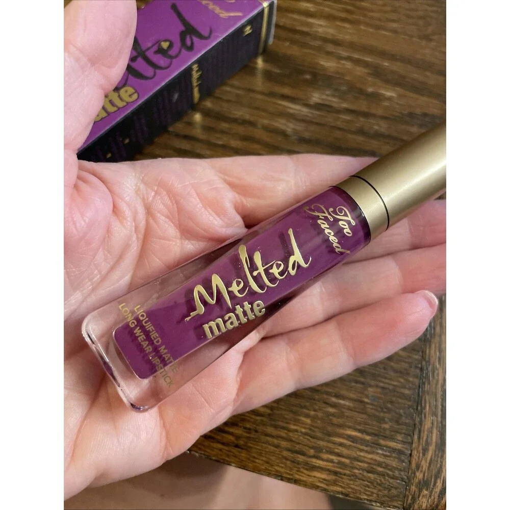 Too Faced Melted Matte Unicorn Liquid Lipstick 0.23 oz NIB Purple Discontinued